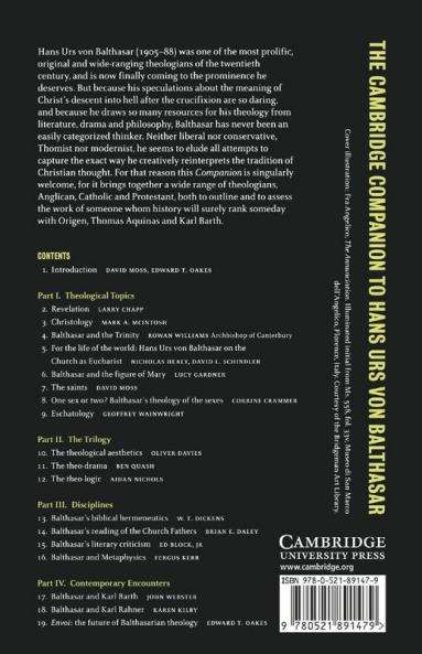 The Cambridge Companion to Hans Urs Von Balthasar