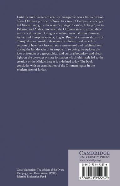Frontiers of the State in the Late Ottoman Empire