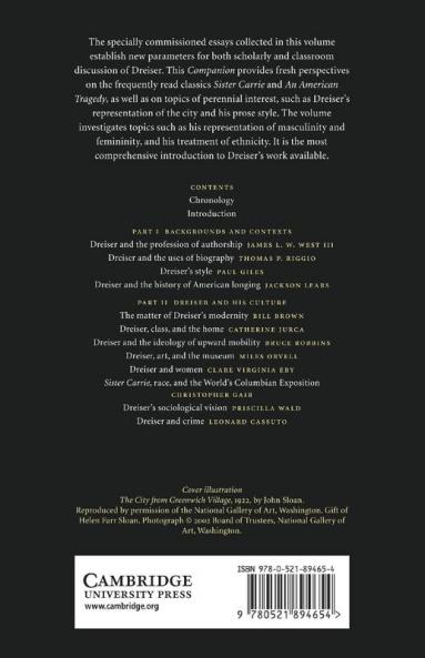 The Cambridge Companion to Theodore Dreiser