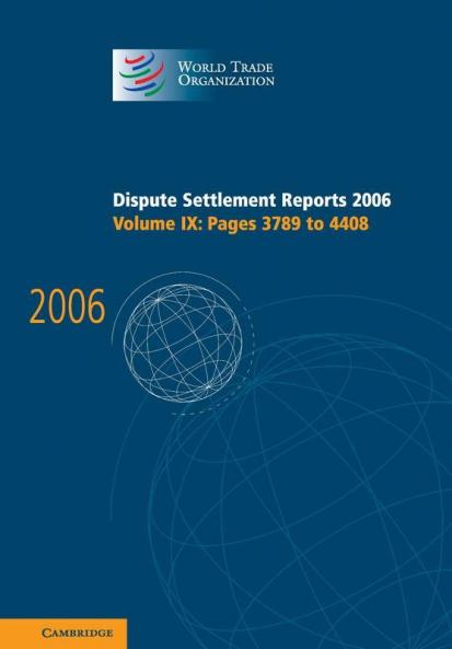 Dispute Settlement Reports 2006