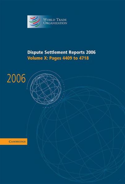 Dispute Settlement Reports 2006