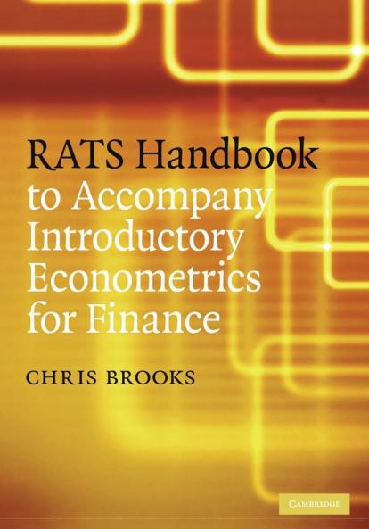RATS Handbook to Accompany Introductory Econometrics for Finance