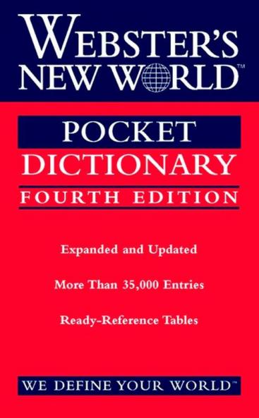 Webster's New World Pocket Dictionary Fourth Edition