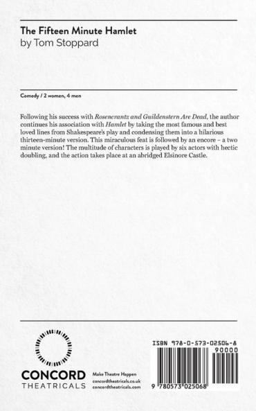 The Fifteen Minute Hamlet