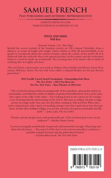 Title and Deed