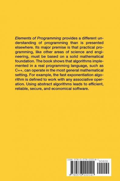 Elements of Programming