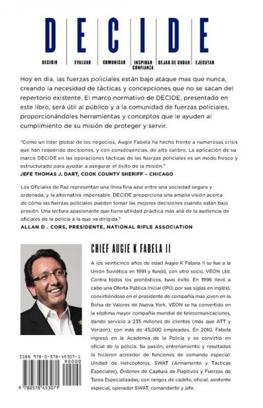Decide: Toma De Decisiones Tácticas En Situación De Crisis: Un Marco Normativo Para Las Fuerzas Policiales