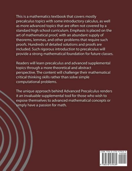 Advanced Precalculus