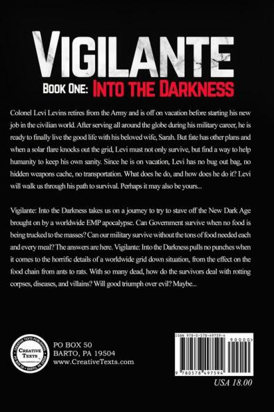 Vigilante: Book 1: Into the Darkness