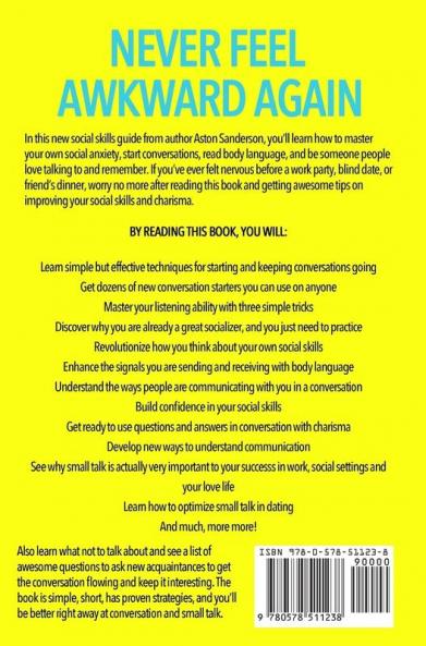 Small Talk: How to Talk to People Improve Your Charisma Social Skills Conversation Starters & Lessen Social Anxiety