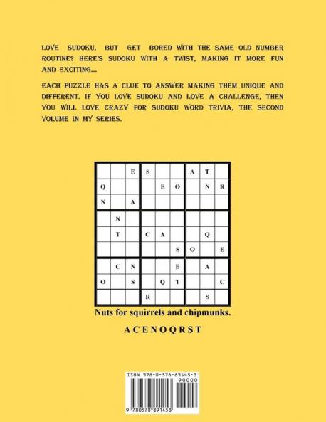 Crazy For Sudoku Word Trivia Volume Two