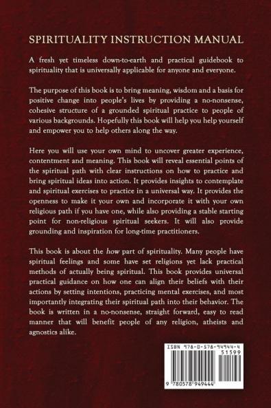 Spirituality Instruction Manual