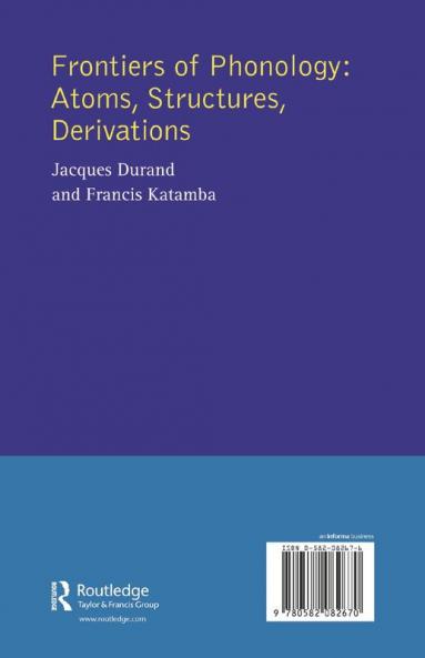 Frontiers of Phonology