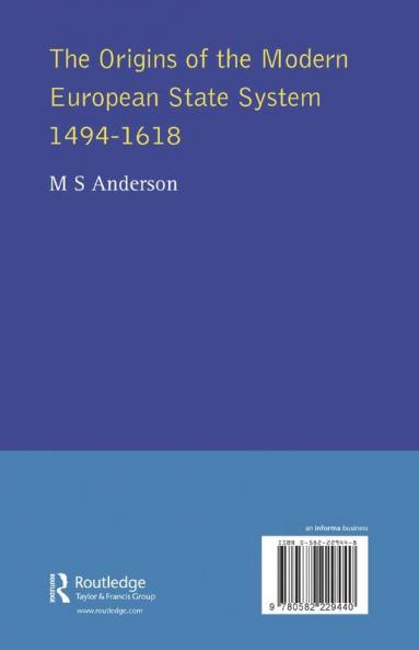 Origins of the Modern European State System 1494-1618