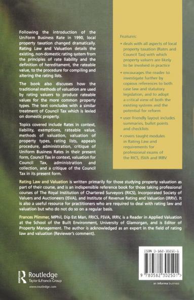 Rating Law and Valuation