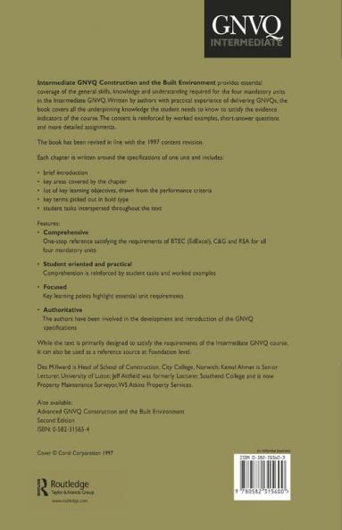 Intermediate GNVQ Construction and the Built Environment