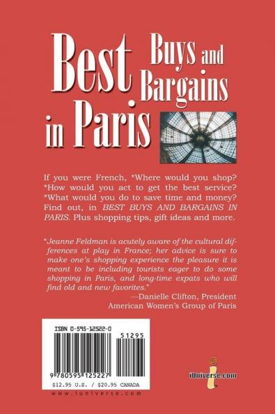 Best Buys and Bargains in Paris