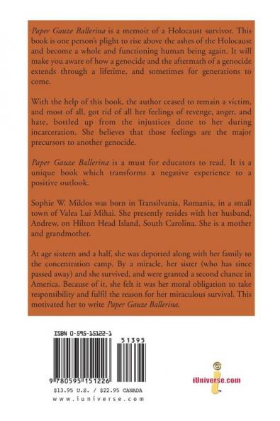 Paper Gauze Ballerina: Memoir of a Holocaust Survivor