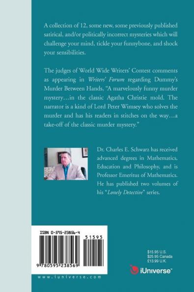 Dummy's Murder Between Hands and other mystery short stories: 14 Mysteries Classical Humorous Satirical