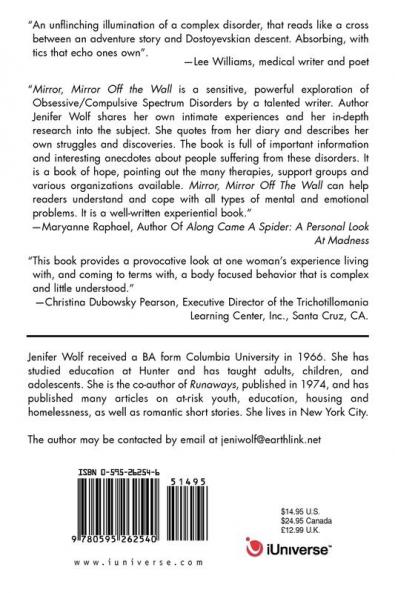 Mirror Mirror Off The Wall: A Personal Experience of Intertwined Obsessive/Compulsive Spectrum Disorders: Body Dysmorphic Disorder and Trichotillomania