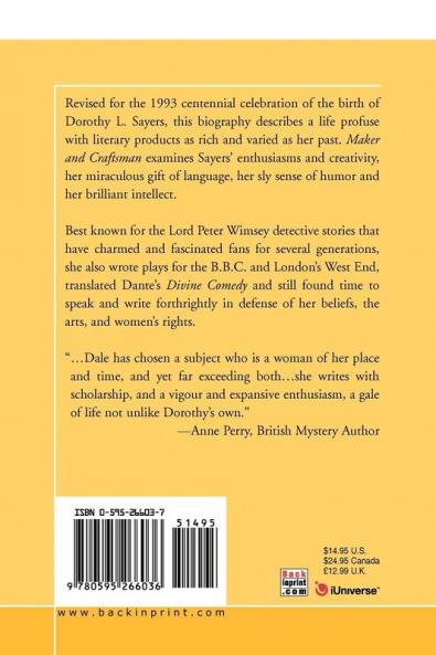 Maker and Craftsman: The Story of Dorothy L. Sayers