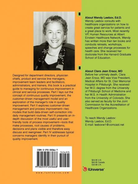 The Health Care Manager's Guide to Continuous Quality Improvement