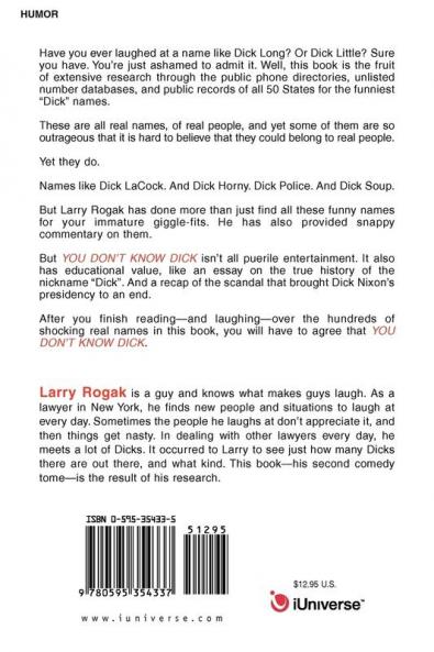 You Don't Know Dick!