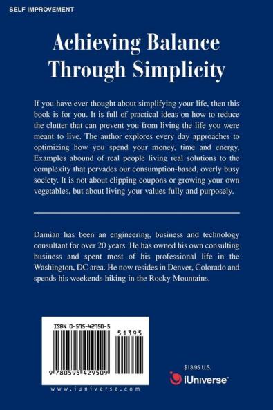 Achieving Balance Through Simplicity