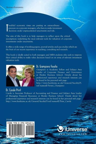 CORPORATE FINANCE DECISIONS IN VOLATILE ECONOMIC TIMES