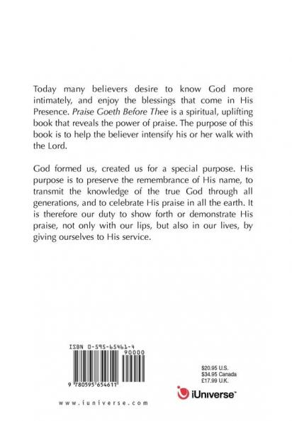 Praise Goeth Before Thee