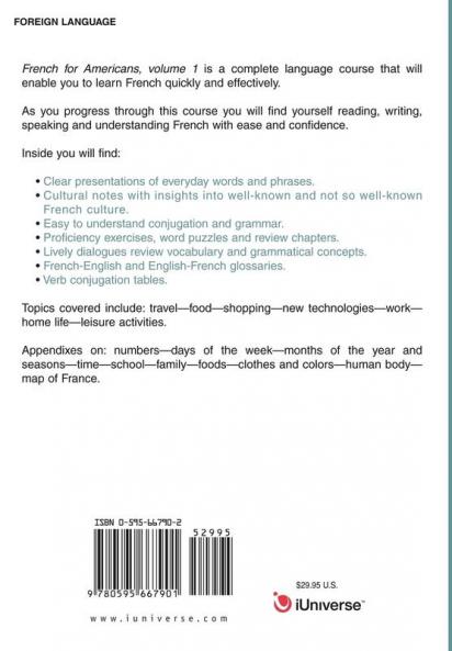 French for Americans--Volume 1
