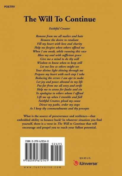 The Will To Continue