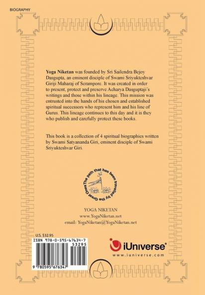 A Collection of Biographies of 4 Kriya Yoga Gurus by Swami Satyananda Giri