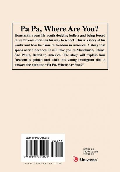 Pa Pa Where Are You?