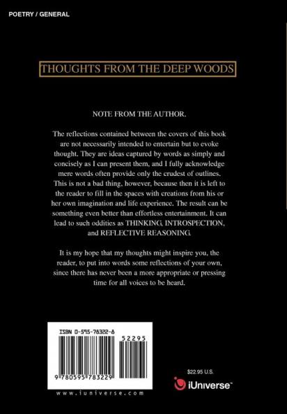 Thoughts from the deep woods