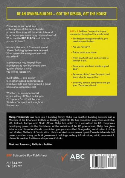 A Builder's Companion Book 2 Australia/New Zealand Edition: Start Building To Occupancy Permit: 1