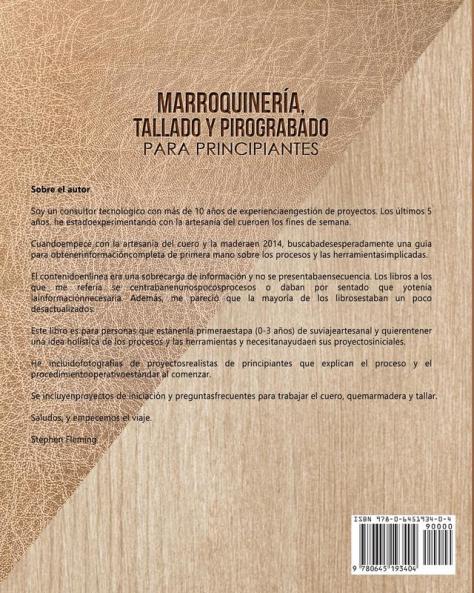 Marroquinería Tallado y  Pirograbado para  Principiantes