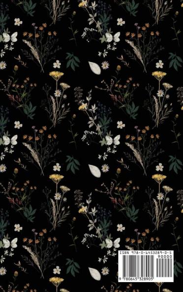 Wild Flowers 2022 Weekly Planner (Black Cover) Hardback