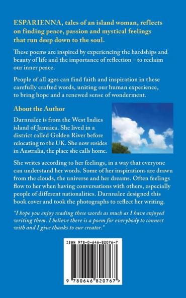 ESPARIENNA tales of an island woman: Poems of Passion Love War Faith and Mystic