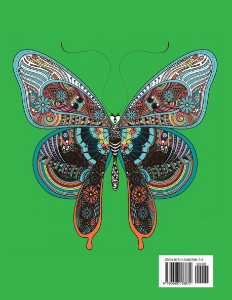 Tinnitus Art Therapy. Healing Garden Adult Coloring Book: Butterflies and Flower Gardens for Stress Relief and Relaxation: 1 (Healing Garden Adult Coloring Books)