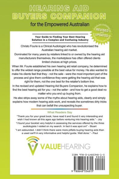 Hearing Aid Buyer's Companion for the Empowered Australian: Your guide to finding your best hearing solution in a complex and confusing industry