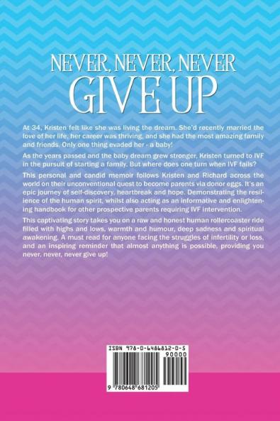 Never Never Never Give Up: An Inspirational IVF Story of Determination Egg Donation and a Little Bit of Magic
