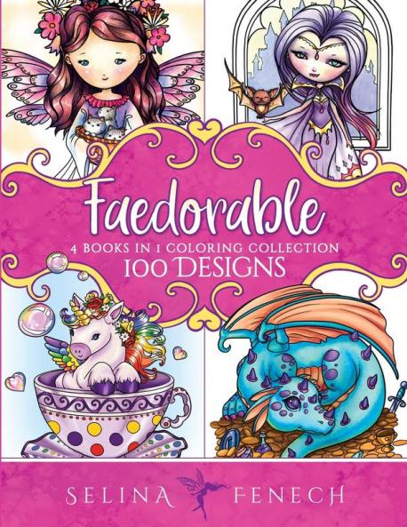 Faedorables Coloring Collection: 100 Designs: 24 (Fantasy Coloring by Selina)