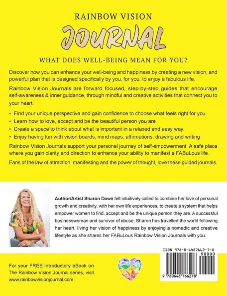 Rainbow Vision Journal YELLOW: How to take control of your personal well-being and happiness: 3