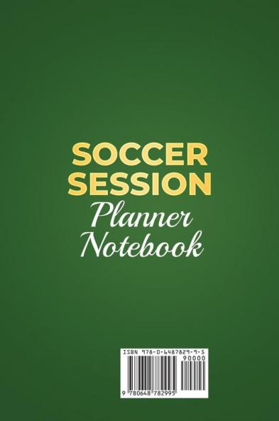 Soccer Session Planner Notebook