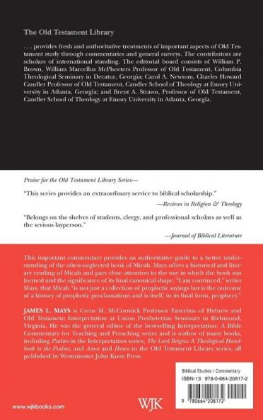 Micah: A Commentary: Volume 2 (Old Testament Library)