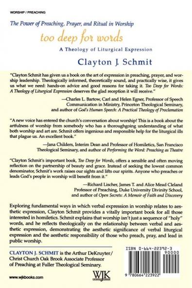 Too Deep for Words: A Theology of Liturigical Expression