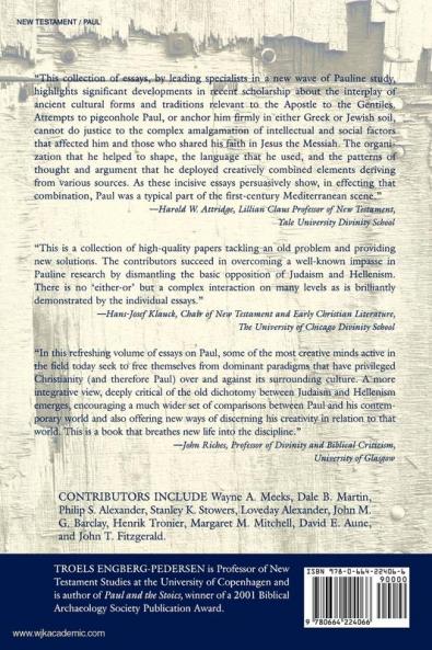 Paul Beyond the Judaism/Hellenism Divide