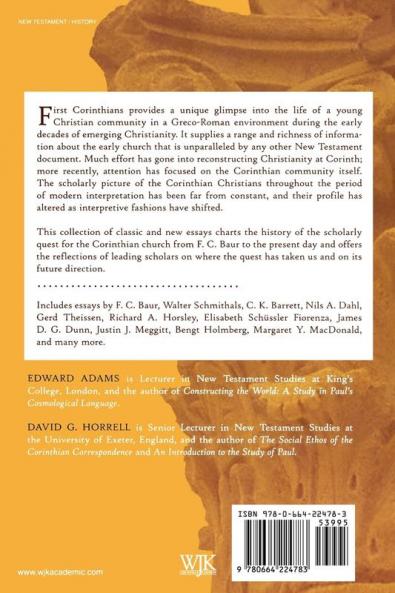 Christianity at Corinth: The Quest for the Pauline Church
