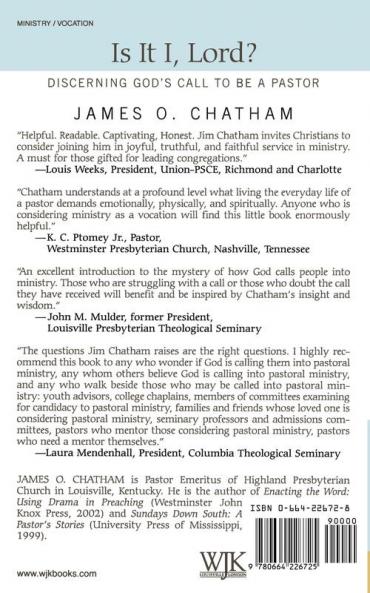 Is It I Lord?: Discerning God's Call to Be a Pastor